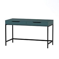 ИНГАР Д 132 стол письменный 132x58x76, серо-бирюзовый/черный