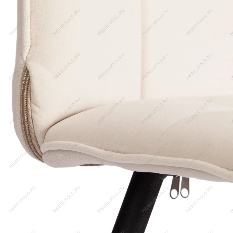 Стул обеденный Bari, LT, велюр, молочный/черный, 4, 41х55х89 см | изображение 7