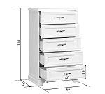 Комод Кентаки KOM5S белый | изображение 1