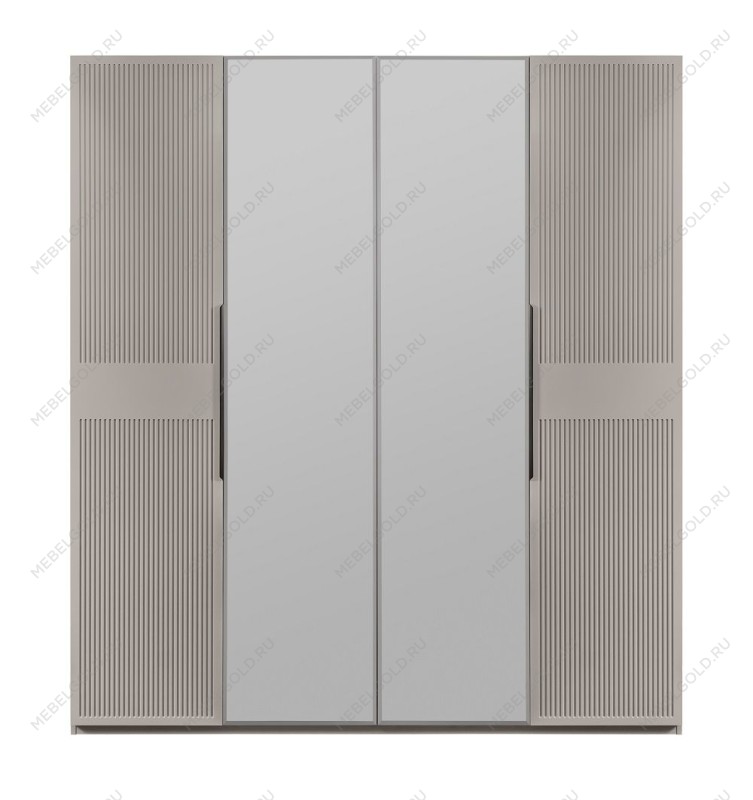 Шкаф Стелла 4-дверный светло серый камень | изображение 1