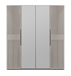 Шкаф Стелла 4-дверный светло серый камень | изображение 1