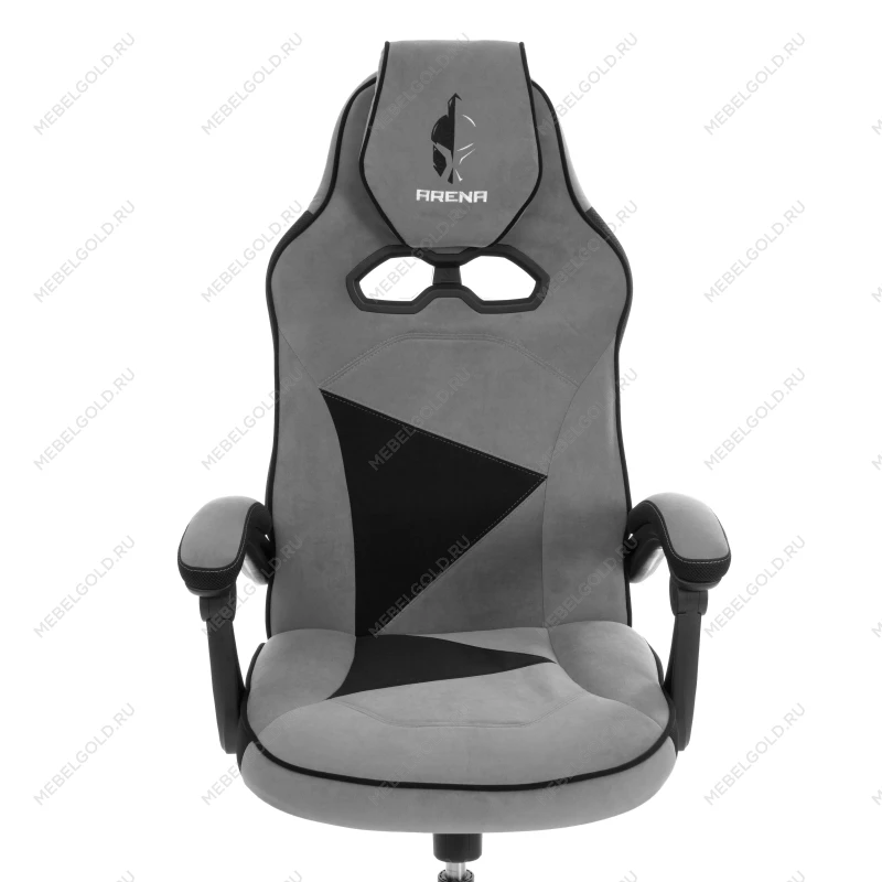 Кресло Arena metalBL, велюр, серый/черный, 29/35 | изображение 6