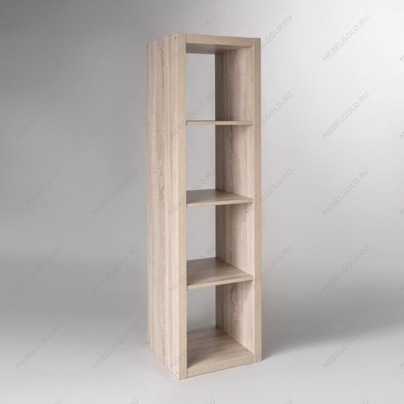 КАЛЛАКС / ФОРА Стеллаж ИКЕА / IKEA 4 с четырьми открытыми ячейками, тамбурат, дуб беленый | изображение 1