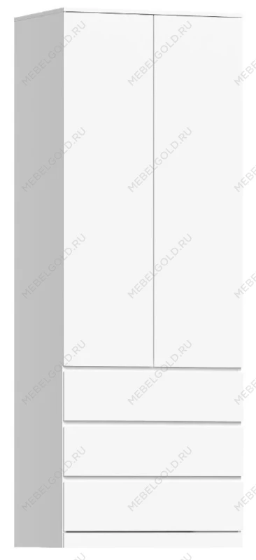 Шкаф распашной Варма СТОР, 80х57х222 см, белый