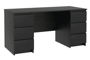 КАСТОР (KULLEN) стол письменный ИКЕА / IKEA 6 ящиков 151х65 Дуб Венге