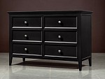 Комод большой 6 ящиков Manhattan (Черный) | изображение 3