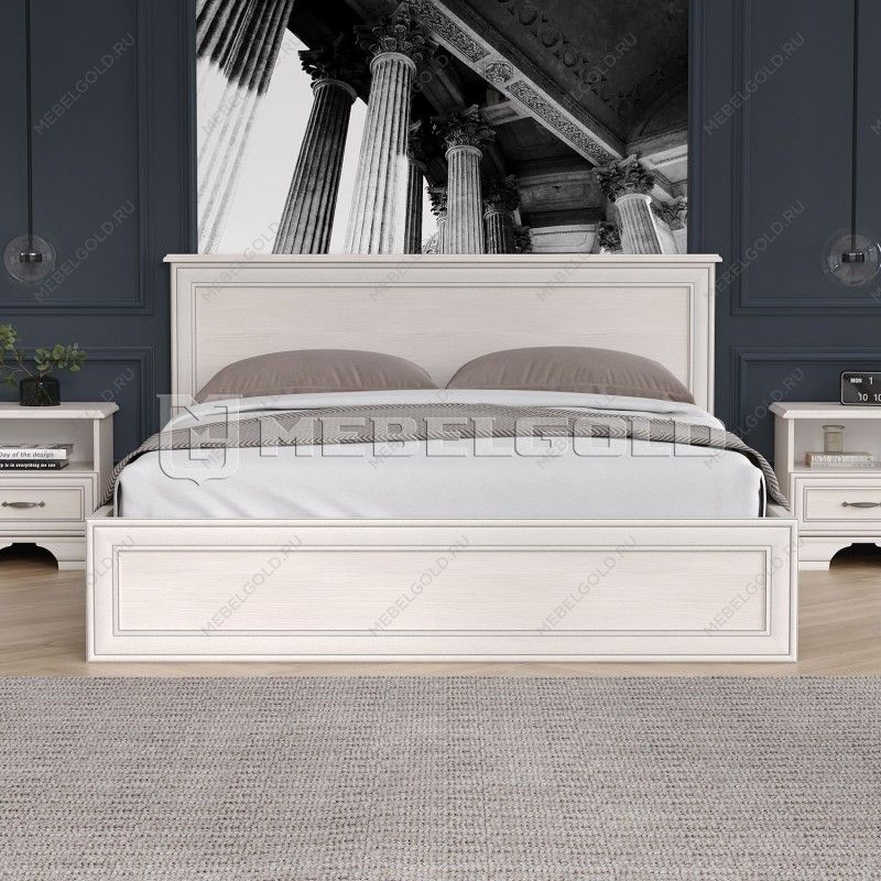 Кровать Тиффани 160 вудлайн кремовый | изображение 1
