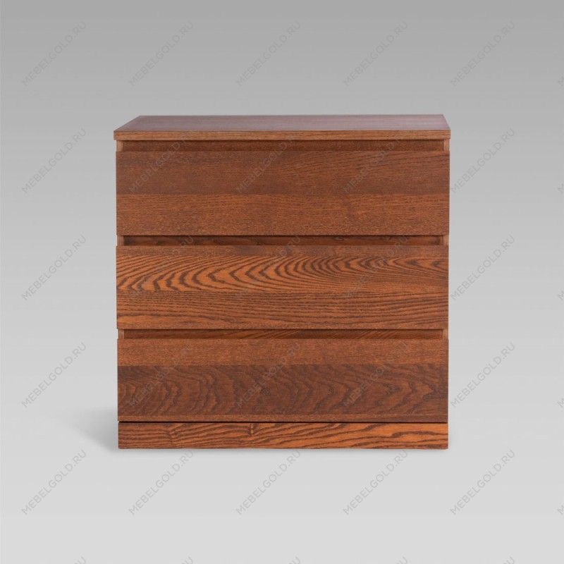 Варма Прайм 3 комод 80x77x48 шпон ясень, коричневый | изображение 1