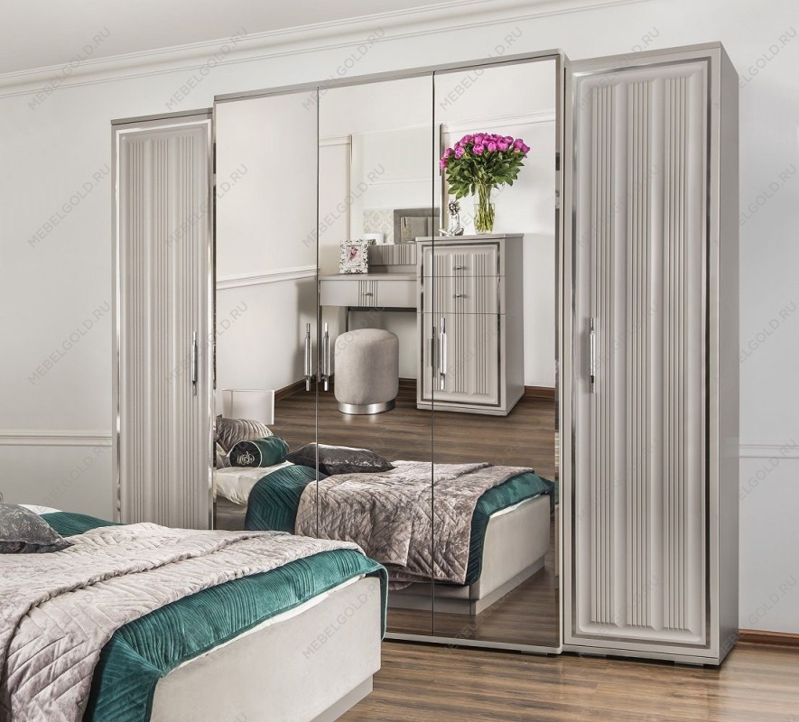 Шкаф Замира 5-дверный серый камень | изображение 7