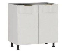 Стол 2-х дверный С-80, Берта (800*528*820) Экокожа Белый, 25309