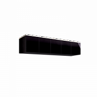 Антресоль для 5-х дверного шкафа Римини СОЛО (Черный/серебро) РМАН-1(5)
