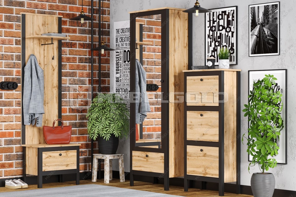 Тумба для обуви Лофт KOM1K/55 | изображение 4