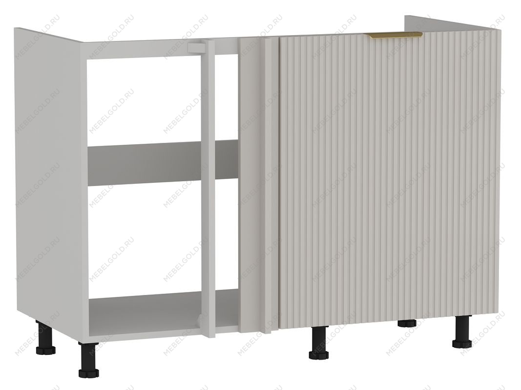 Стол под мойку угловой СМУ-120, Монза (1100*554*820) Экокожа Бежевый, 23115 | изображение 2