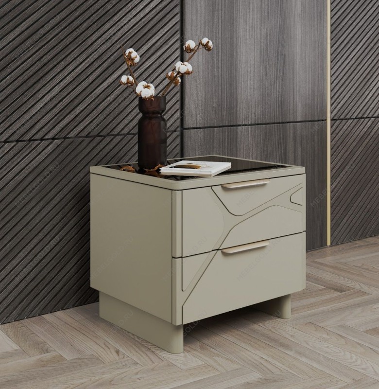 Тумба прикроватная Лейла светло серый камень | изображение 1