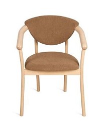 Кресло венское Виенна (беленый дуб/коричневый М08)