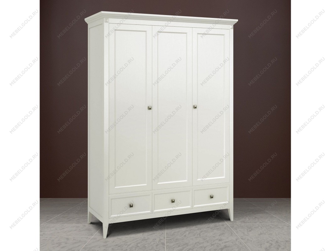 Шкаф трехстворчатый Manhattan (Молочный) | изображение 3