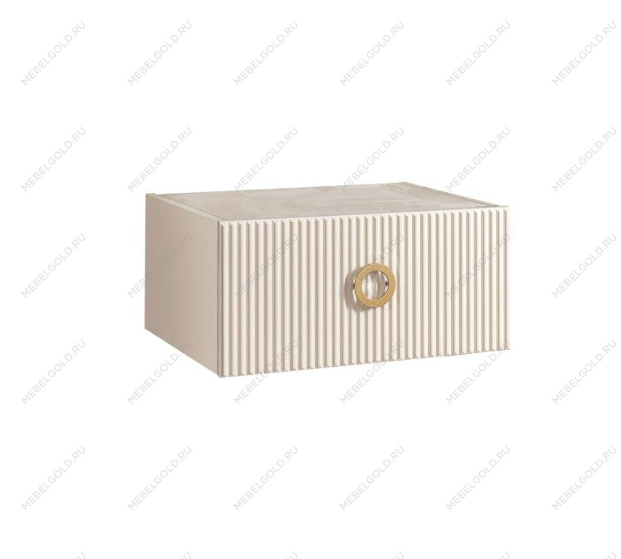 м. Римская - Тумба прикроватная Bogemia Fly Fillini (Слоновая кость) (Novabuk/Золото) БМТП-1(Fly)