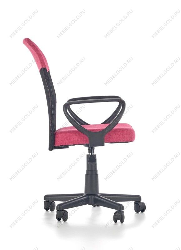 Кресло компьютерное Halmar TIMMY (розовый/черный) | изображение 1