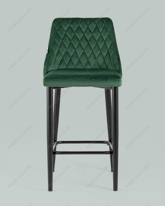 Лобня - Стул полубарный Диего велюр зеленый | изображение 3