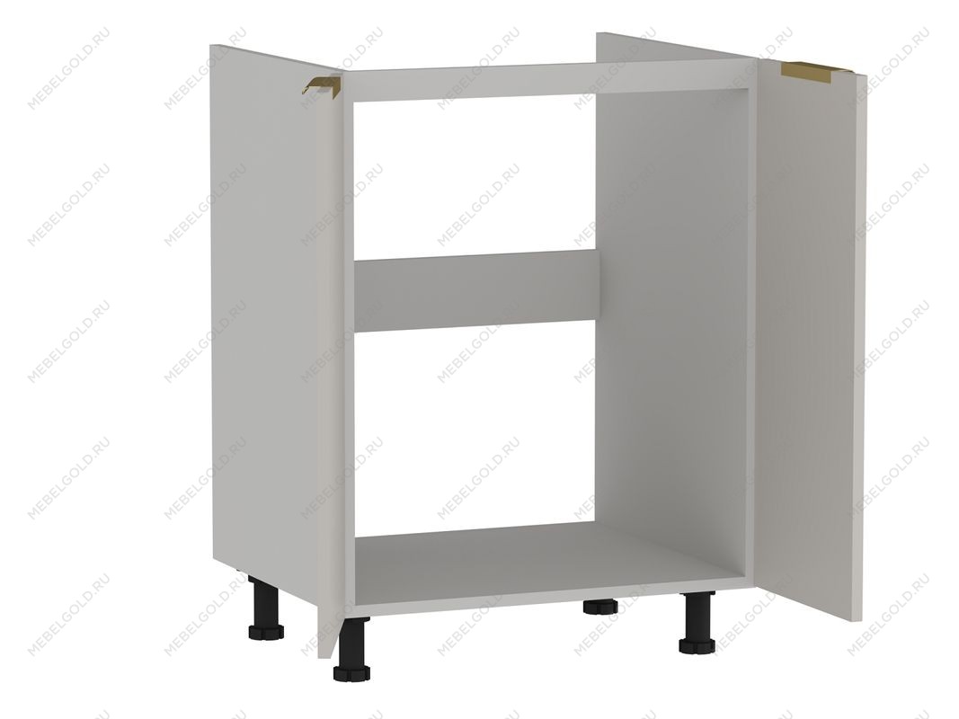 Стол под мойку 2-х дверный СМ-60, Монза (600*520*820) Экокожа Бежевый, 23110 | изображение 1