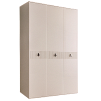 Шкаф 3-х дверный Римини СОЛО (Бежевый/Серебро) РМШ2/3(s)