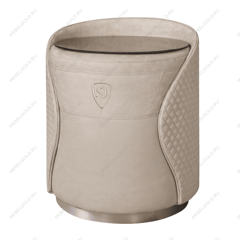 Пуф-тумба Беж (новабук) серебро Sweet dreams PS-101