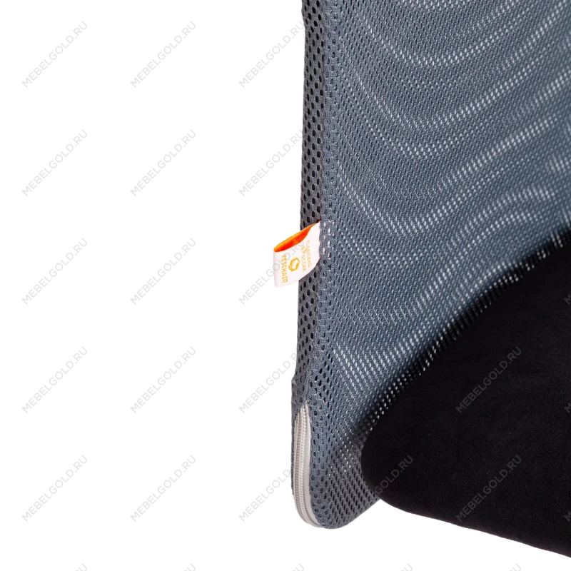 Кресло START, флок/ткань, черный/серый, 35/W-12 | изображение 8