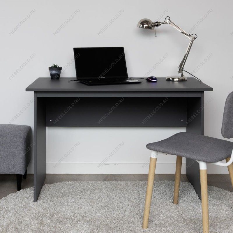 КАСТОР (KULLEN) стол письменный 120х65 серый | изображение 4