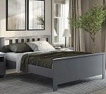 САГА кровать двойная 140х200 серая | изображение 5