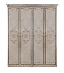 Шкаф Патрисия 4-дверный (2+2) без зеркал крем корень глянец | изображение 1