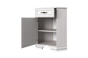 Тумба Тиффани 1D1SU угловая вудлайн кремовый