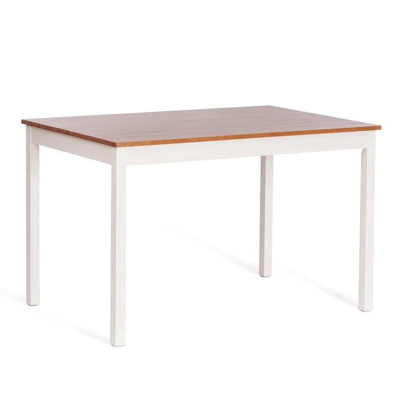 Обеденный комплект Соната (стол + 4 стула)/Sonata dining set, массив сосны, стол: 120х75х73см  стул :41х50х95см, антик/белый | изображение 1