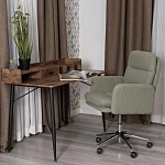 Кресло Dover хром, букле, олива, barni dusty green | изображение 10