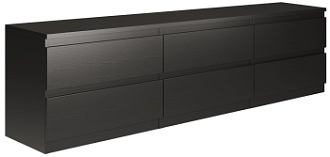 КАСТОР (KULLEN) тумба ИКЕА / IKEA 6 ящиков Дуб Венге