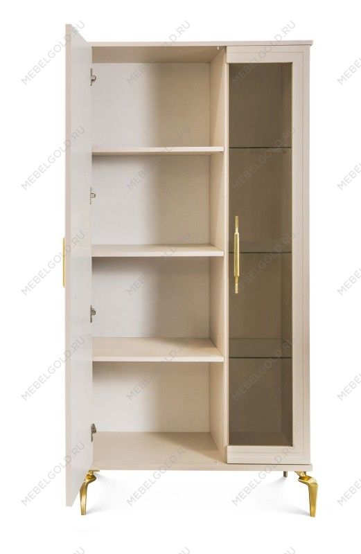 Витрина Замира 2-ств низкая бежевый | изображение 1