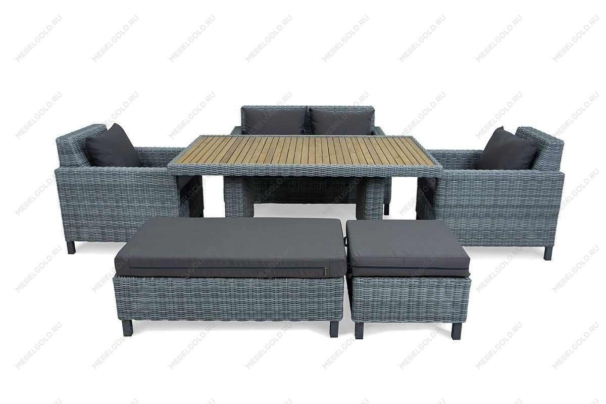 MOKKA BELLA стол прямоугольный с деревянной столешницей | изображение 5