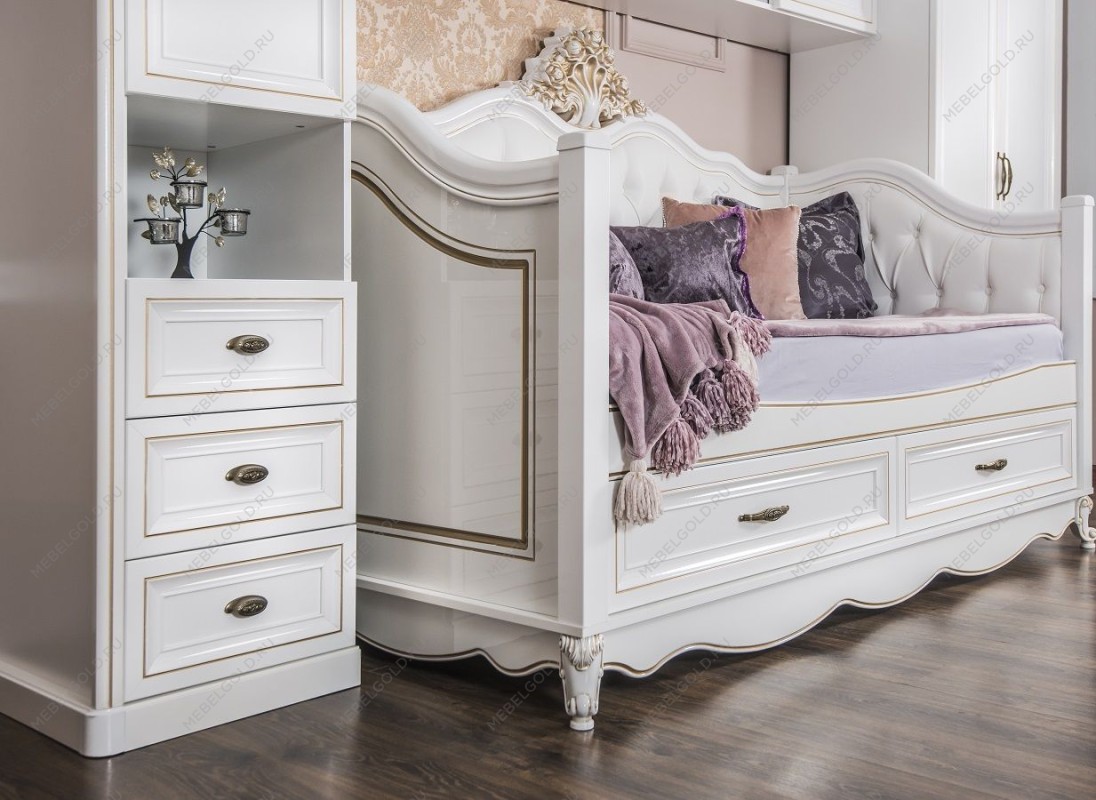 Диван кровать Натали белый глянец | изображение 6