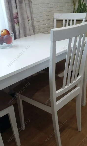 Стол обеденный Signal FIORD 110 (белый) | изображение 3