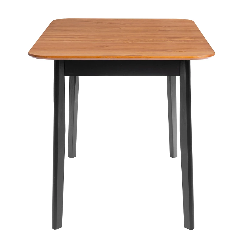 Стол Соната Люкс раздвижной/Sonata Lux extension table, массив сосны, антик/чёрный, 120-(150)х75х75 см | изображение 6