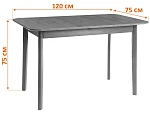 Стол Соната Люкс/Sonata Lux table, 120х75х75 см, массив сосны, антик/белый, 120х75х75 см | изображение 7