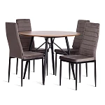 Стул Easy (mod. JSC02-1), металл, флок, 41 х 52 х 96 см, Dark grey (темно-серый) HLR24 / черный | изображение 7