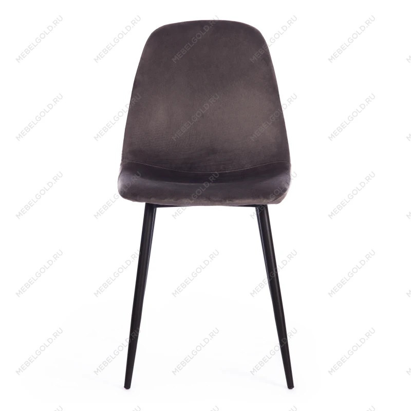 Стул BREEZE (mod. 4724), Велюр/металл, 44 х 53 х 87 см, Dark grey (темно-серый) HLR24 / черный | изображение 3