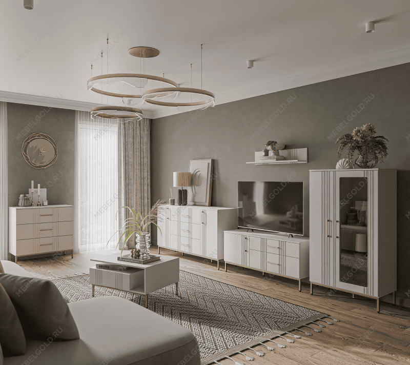 Тумба-витрина Бетти кашемир 1V1D | изображение 6