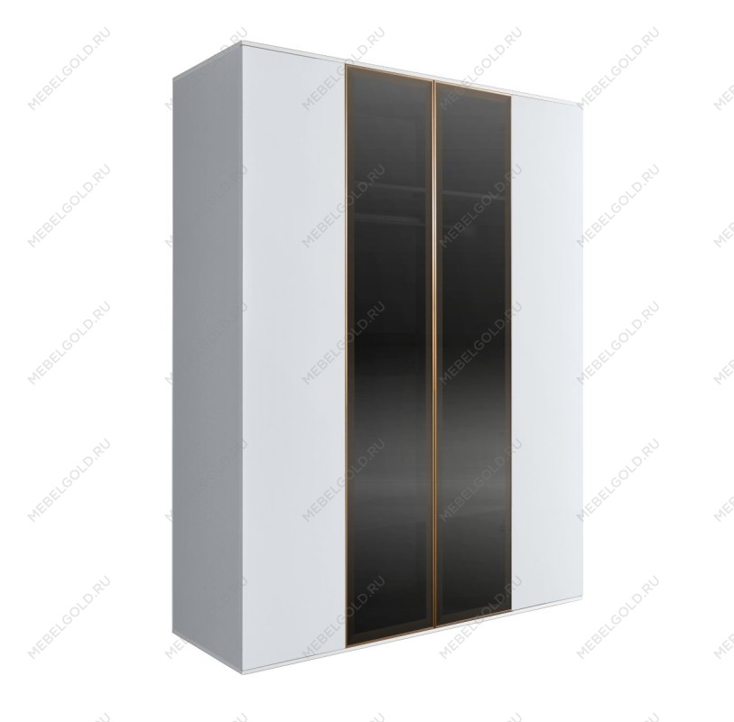 Шкаф 4-х дв. Bogemia Air (Белый/Золото) БМШ2/4(2)