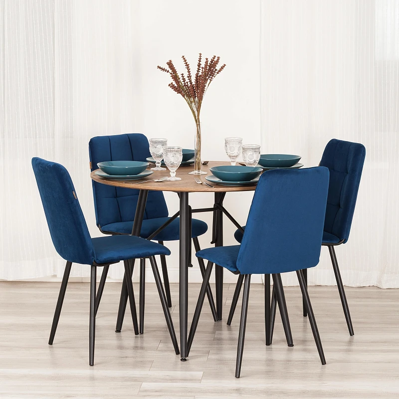 Стул обеденный Asti, TREND, велюр, Blue (синий), 50х55х93 | изображение 10
