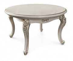 Столик круглый Джоконда крем глянец