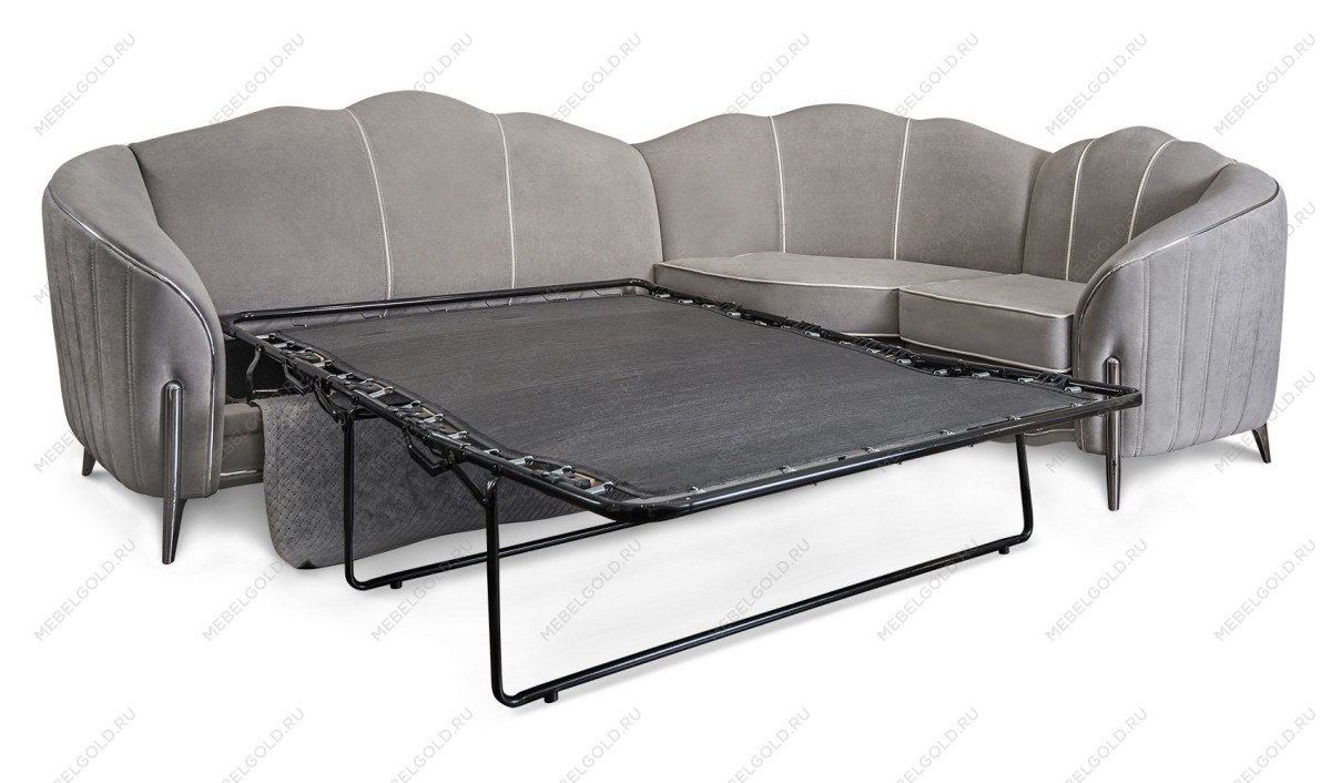 Диван Гравита угловой 3-у-1 серый серебро | изображение 1