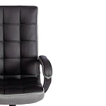 Кресло TRENDY (22), кож/зам/ткань, черный/серый, 36-6/12 | изображение 5