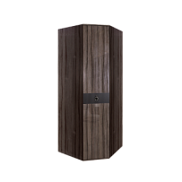 Шкаф угловой Римини СОЛО (Орех империя/Серебро) РМШУ2/1(s)