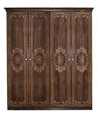 Шкаф Патрисия 4-дверный (2+2) без зеркал караваджо глянец